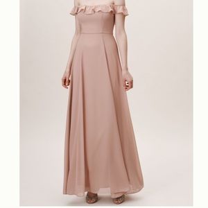 BHLDN Macau Bridesmaid Dress. Color - Whipped Apricot. Size 10, unaltered.